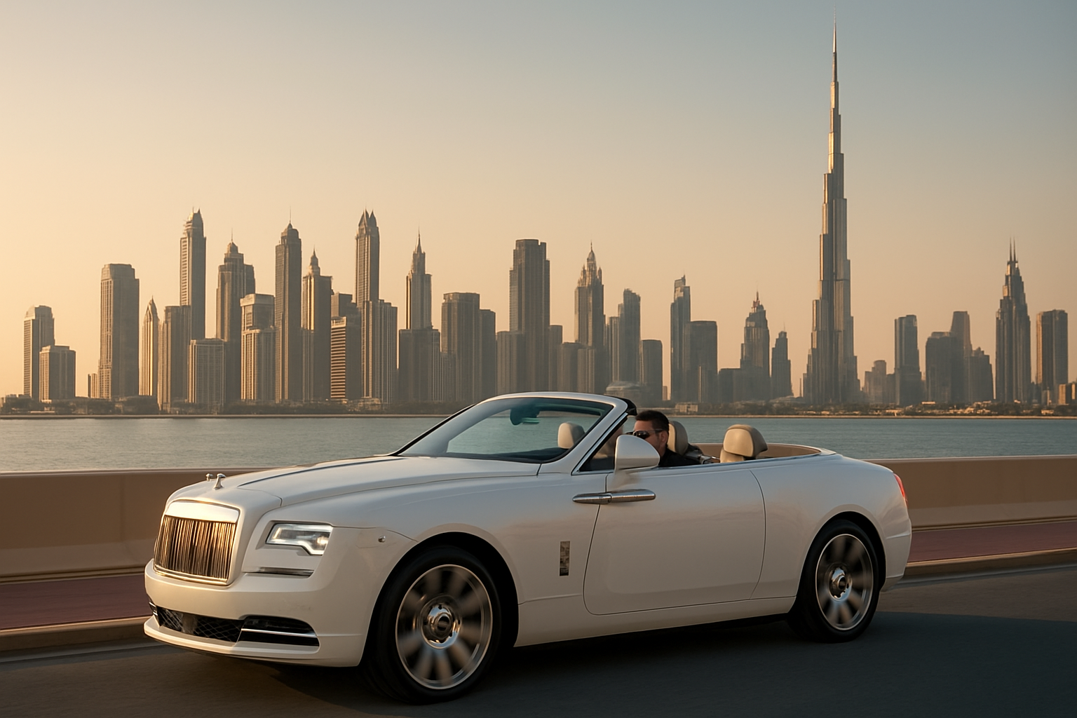 Luxury city tour of Dubai with iconic skyline view